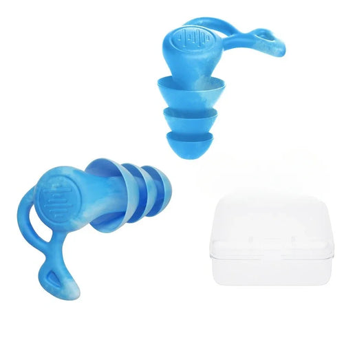 Bouchons d'oreille Decalo en silicone, lavables et livrés avec leur étui de rangement